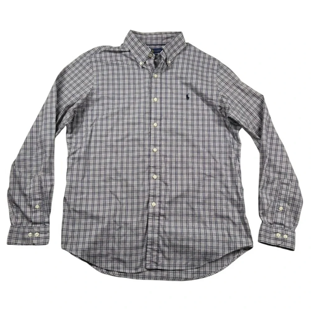 Polo Ralph Lauren Performance Shirt Mens L Plaid Button Down Stretch Preppy